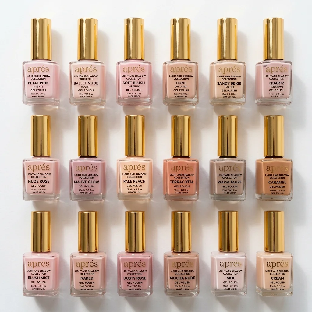 Colección nude Light & Shadow Aprés en Roza Spa Nails